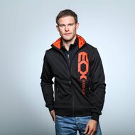 ECX fashion Heren Softshell Jas Zwart/Oranje