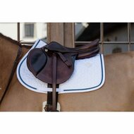 Kentucky zadelpad glitter rope JUMP White/Navy Full 