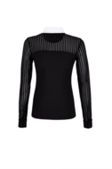 Pikeur 5290 wedstrijdshirt lange mouw Zwart