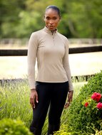  Le Mieux ALICE Wafle baselayer met halve rits Mink