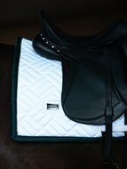 Equestrian Stockholm zadelpad Maze White - Dramatic Monday groen Dressuur