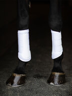 Equestrian Stockholm Mesh peesbeschermers  wit - goud