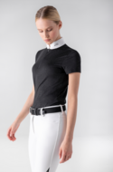 Equiline - wedstrijd shirt S/S GLITEG Zwart