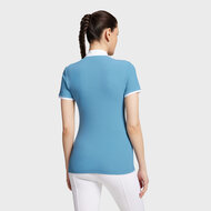 Samshield shirt Louane korte mouw SS24 Adriatic Blue Texturized