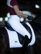 Equestrian Stockholm zadelpad White Perfection Bordeaux Dressuur wedstrijd 