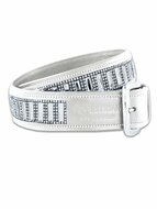 Equestrian Stockholm wedstrijd riem  Modern breeze wit