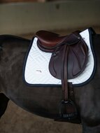 Equestrian Stockholm zadelpad Modern breeze wit / Navy JUMP