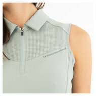 BR mouwloos poloshirt Isa Slate Gray