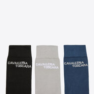 Cavalleria Toscana Jacquard Logo 3-pack sokken
