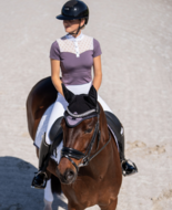 Equestrian Stockholm Crystal Champion Top Dark Violet 