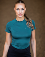 Equestrian Stockholm top Korte mouw Teal Blue