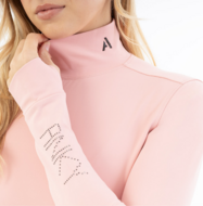 ANKY mockneck shirt Bridal Rose - lange mouw