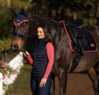 Le Mieux zadeldekje  classic Loire dressuur Navy / Cranberry