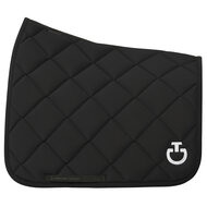 Cavalleria Toscana Diamond Quilted Jersey Dressuur Zwart met wit logo