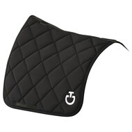 Cavalleria Toscana Diamond Quilted Jersey Dressuur Zwart met wit logo