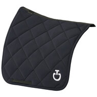 Cavalleria Toscana Diamond Quilted Jersey Dressuur Navy met wit logo