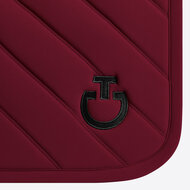 Cavalleria Toscana Diamonds and Lines Quilted  Spring Bordeaux met zwart logo 