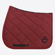 Cavalleria Toscana Diamond Quilted Jersey Dressuur Bordeaux met zwart logo