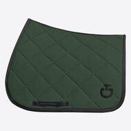 Cavalleria Toscana Diamond Quilted Jersey Dressuur Jungle Green met zwart logo