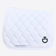 Cavalleria Toscana New Circular Quilted Jersey dressuur wit met zwart logo