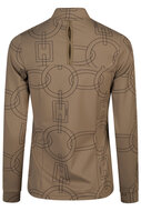 Pikeur Zip shirt 8284 Slate Brown
