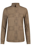 Pikeur Zip shirt 8284 Slate Brown