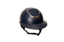 LAS Helmets Cap Opera Lady Visor Matt Navy met Cascata Navy en trim silver