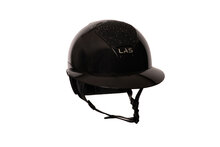 LAS Helmets Cap Opera Lady Visor Shiny Black met Cascata Black en trim black