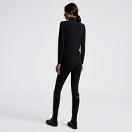 Cavalleria toscana L/S Jersey with Perforated inserts Training polo Zwart