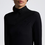 Cavalleria toscana L/S Jersey with Perforated inserts Training polo Zwart