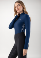 Equiline Second Skin Shirt COSTA Navy Peony
