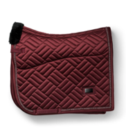 Equestrian Stockholm zadeldek  dressuur Vegan Fur Crystal bordeaux