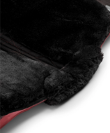 Equestrian Stockholm zadeldek  dressuur Vegan Fur Crystal bordeaux