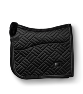 Equestrian Stockholm zadeldek  dressuur Vegan Fur Crystal zwart