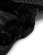 Equestrian Stockholm zadeldek  dressuur Vegan Fur Crystal zwart