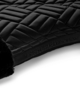 Equestrian Stockholm zadeldek  dressuur Vegan Fur Crystal zwart