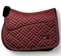 Equestrian Stockholm zadeldek   Vegan Fur Crystal bordeaux SPRING  full 