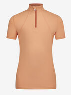Le Mieux YOUNG RIDER base layer korte mouw Sherbet met Vlekken