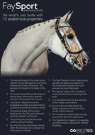 Presteq anatomisch Hoofdstel Fay Sport lakleder - bruin