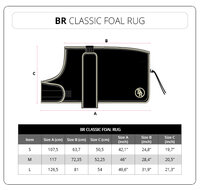 Br veulen deken BR Classic 1200D 340gr Zwart