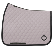 Cavalleria Toscana CIRCULAR QUILTED JERSEY - dressuur-  ROOS met zwart logo maat full