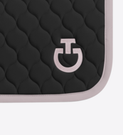 Cavalleria Toscana Spring Zadeldekje zwart &ndash; violet ice Logo | Full