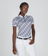 Pikeur Rina half rits polo shirt navy blue