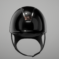 Samshield Cap 2.0 Shadow Glossy Black met blazon Crystal fabric PinkGold P.23