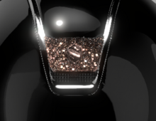 Samshield Cap 2.0 Shadow Glossy Black met blazon Crystal fabric PinkGold P.23