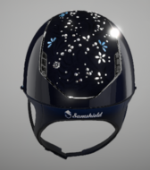 Samshield Miss Shield Cap 2.0 Shadow Glossy Navy met Flower Swarovski Jewelry Majestic Blue P.24