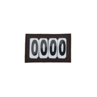 Kentucky zadeldeknummer met 4 nummers zwart