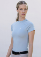 Equestrian Stockholm Dynamic korte mouw top ice blue 
