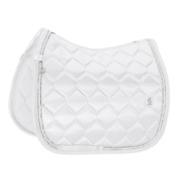 Eskadron zadeldek dressuur Satin Frills classic 26 full - wit-