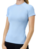 Equestrian Stockholm Dynamic korte mouw top Midsummer Blue